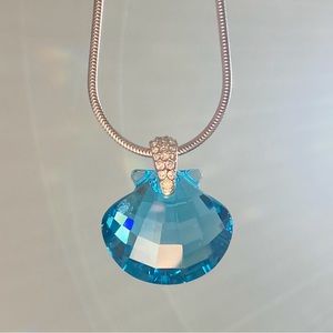 Swarovski Wonders of the Sea Collection ‘Eternity’ Seashell Pendant Necklace